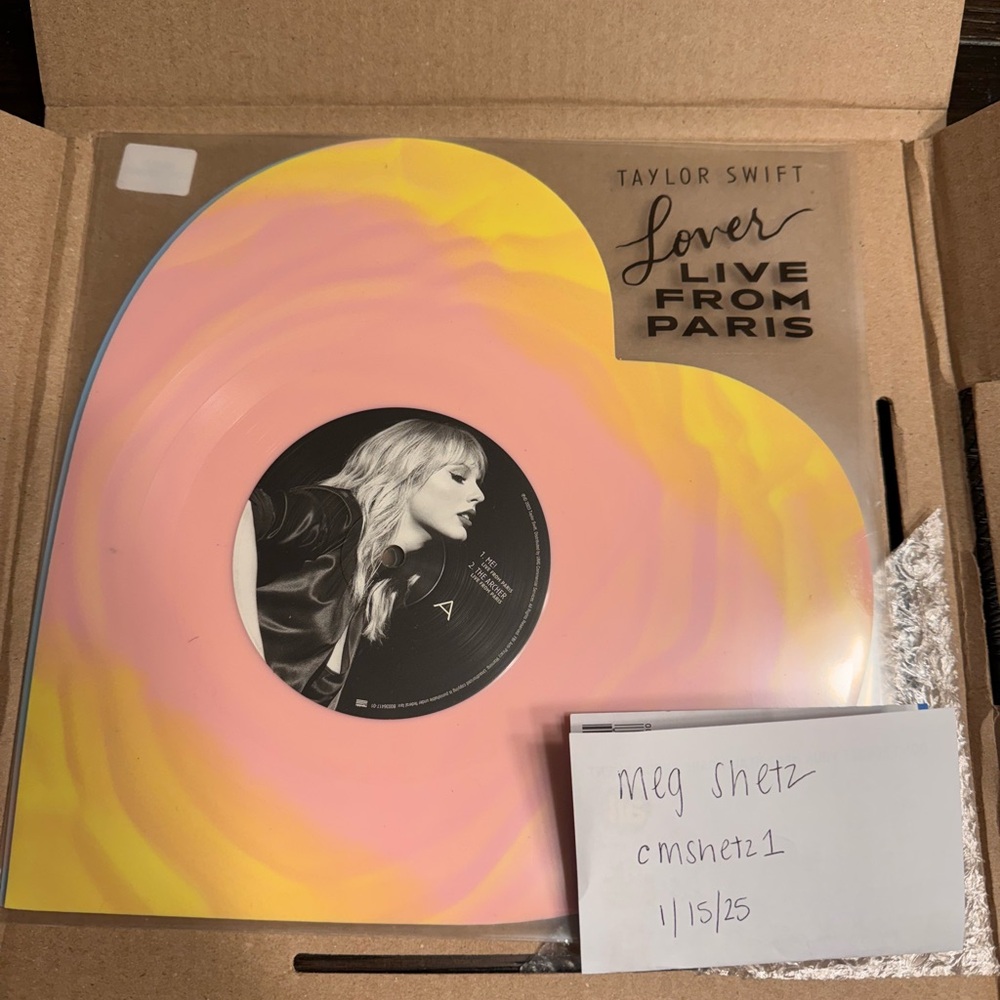 LOVER LIVE FROM PARIS! Brand new record- awesome marbling!